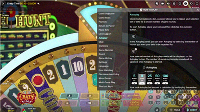 Impostazioni di gioco automatico